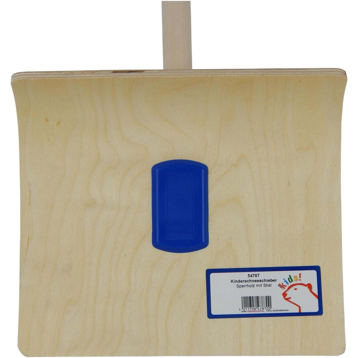 SHW Kinderschneeschieber Sperrholz mit Stiel - SHW - FIRE