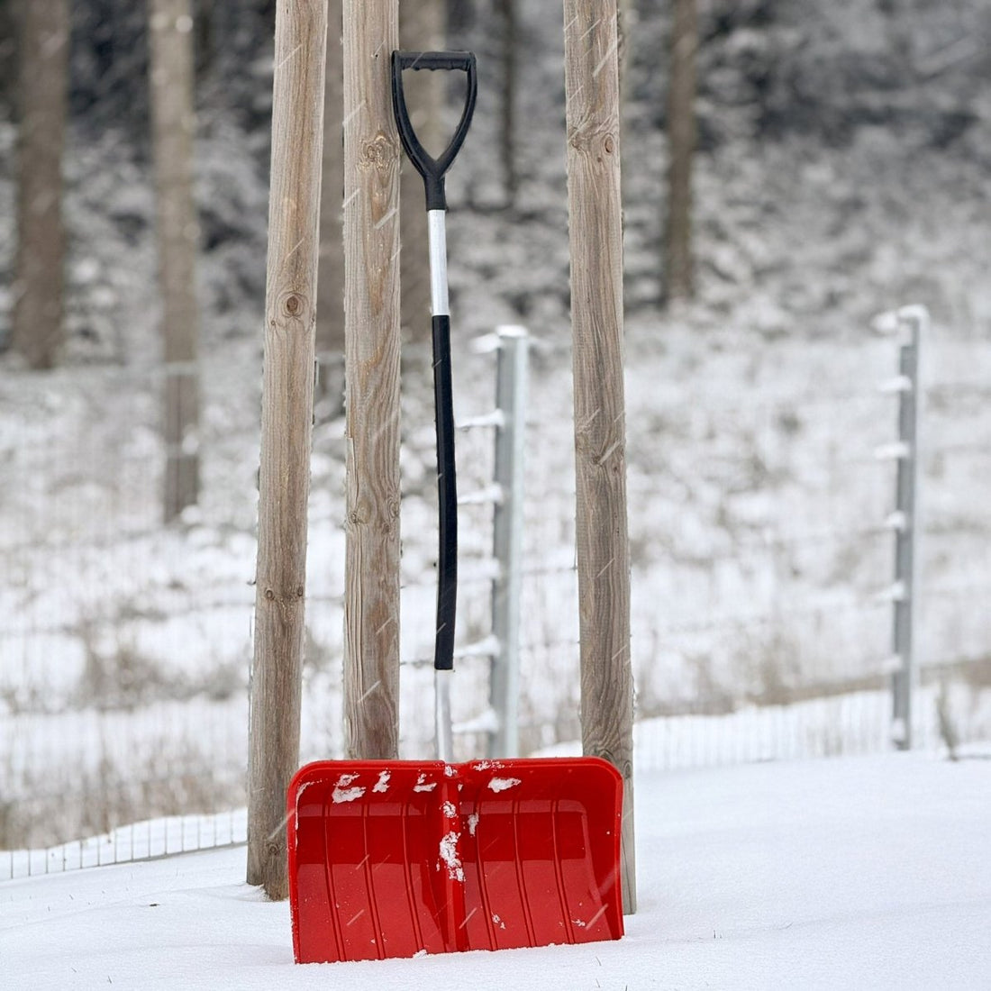Stilvolle Schneeschieber Auf Rder Ebenbild