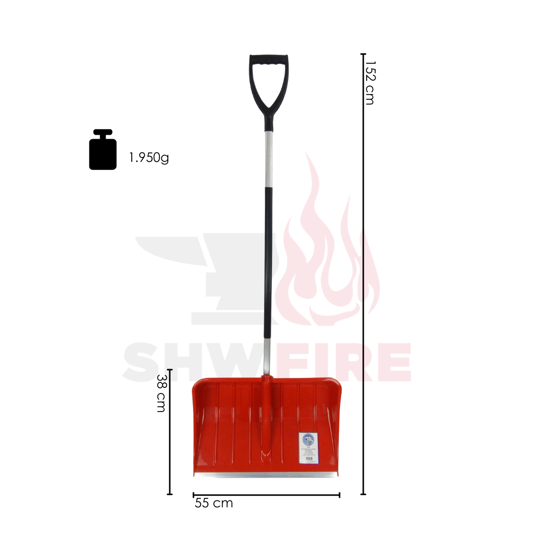 SHW Schneeschieber - Kunststoff 55 cm mit ergonomischem Stiel - SHW - FIRE