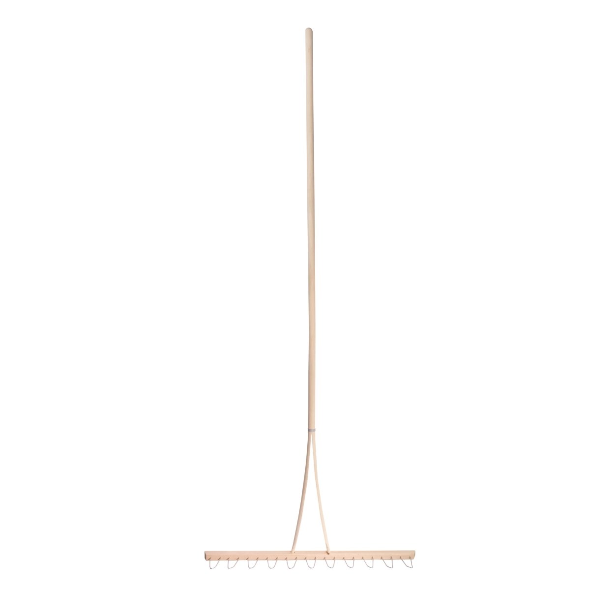 SHW Holzrechen mit 11 Stahl - Doppelzinken und Stiel 180 cm - SHW - FIRE