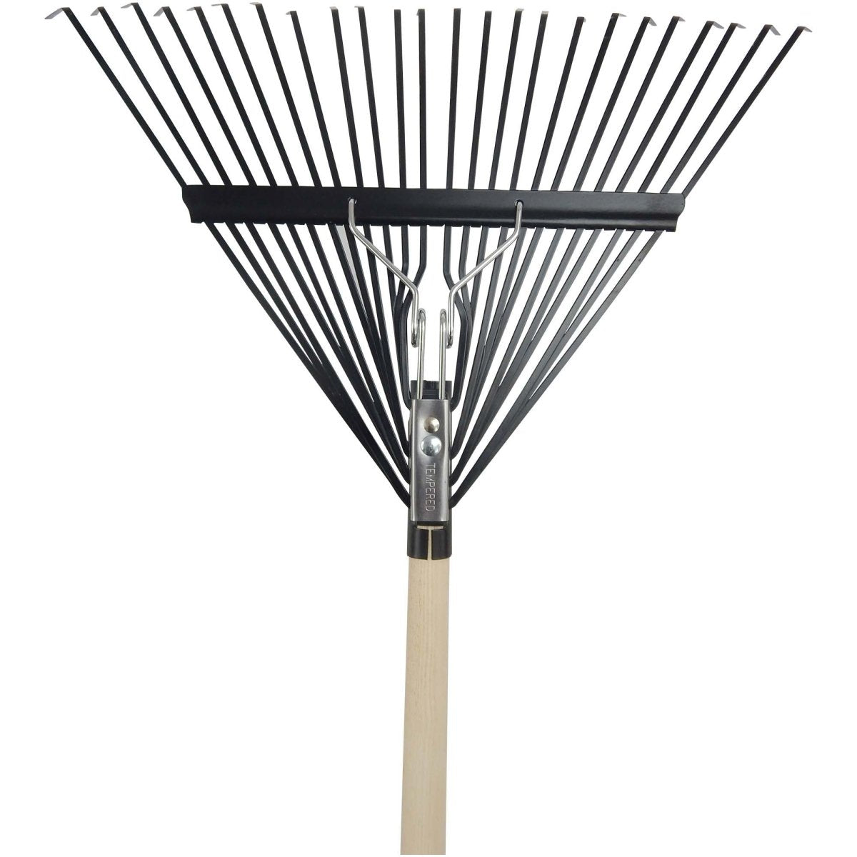 SHW Laubbesen "Professional"24 Federstahlzinken mit rotem Griff und Eschenstiel 135 cm - SHW - FIRE