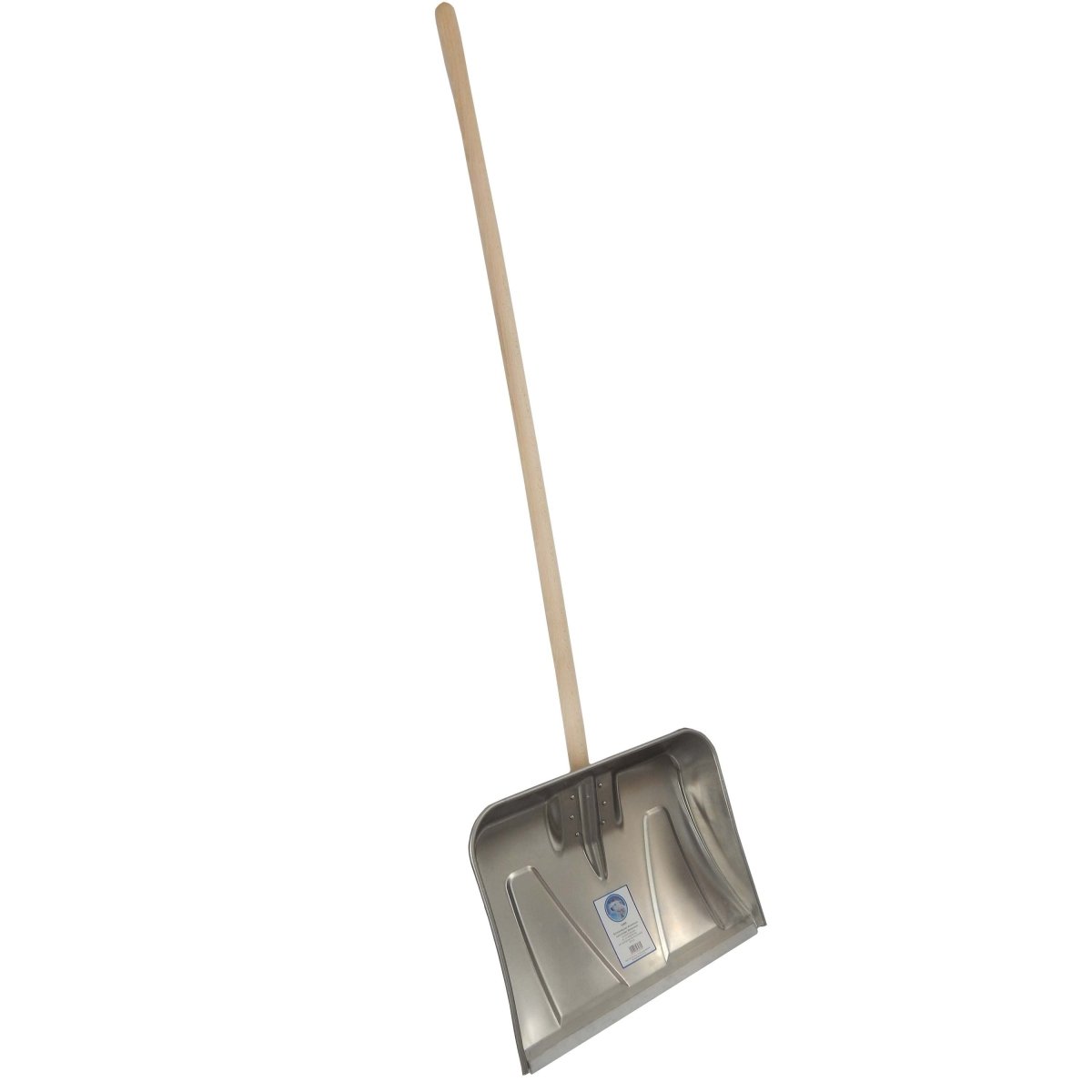 SHW Aluminium Schneeräumer mit hochgezogenem Seitenrand und Holzstiel - SHW - FIRE