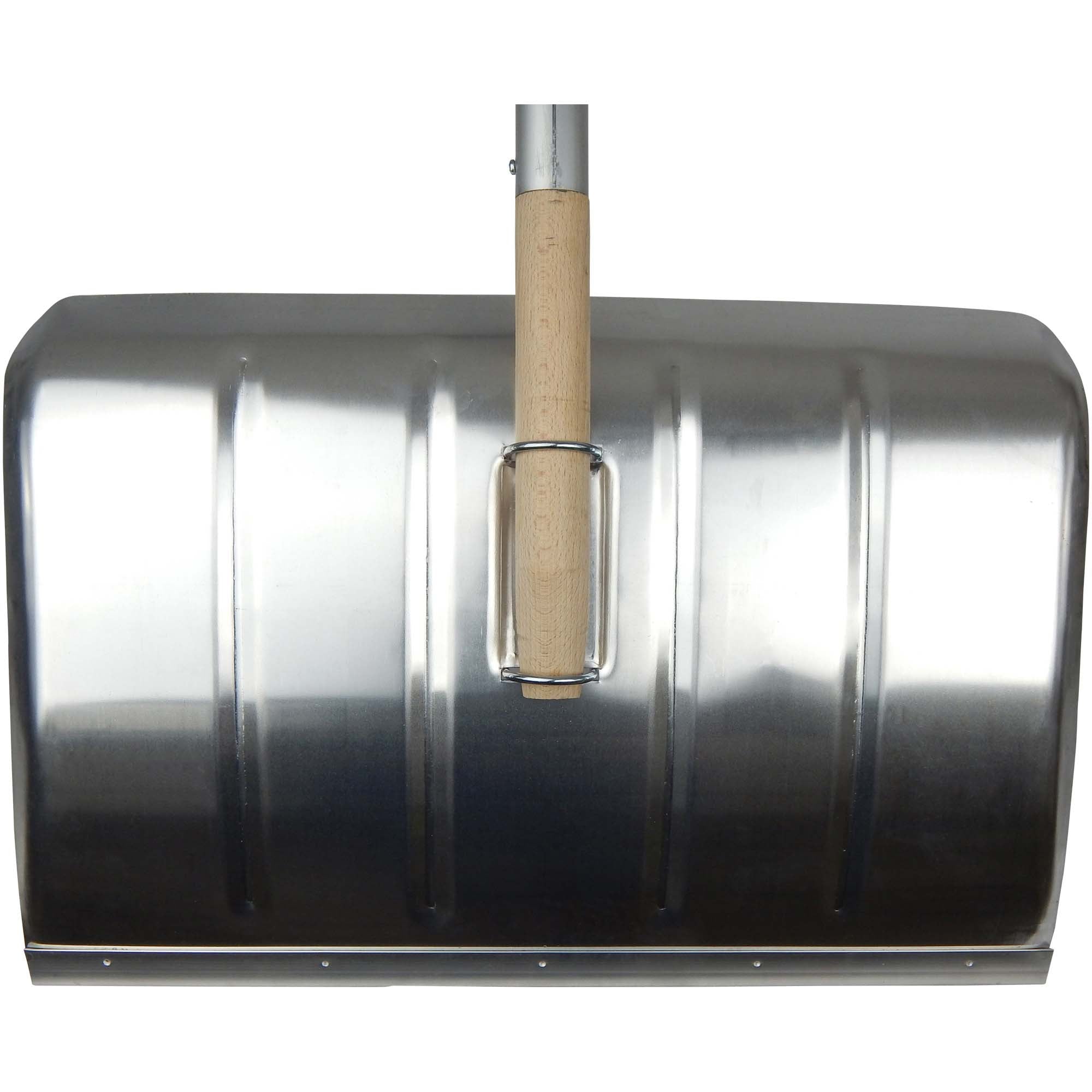 SHW Schneeschieber-Aluminium 50 cm mit Aluminiumkante und ergonomischem  Stiel 