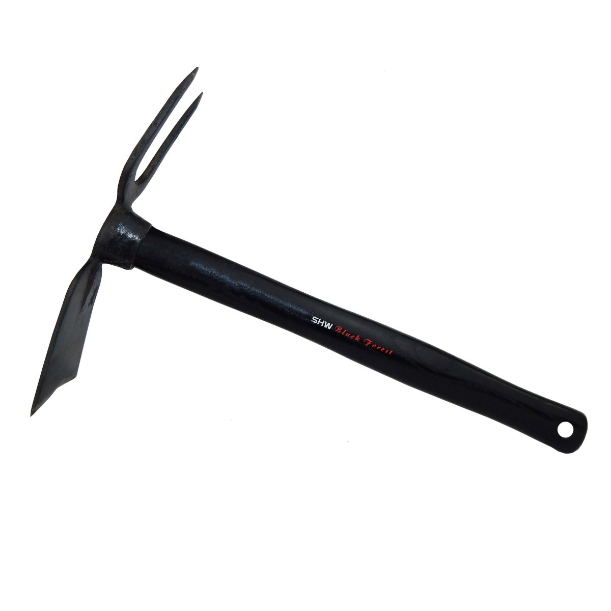 SHW Black Forest Häckchen mit Breitblatt 2 Zinken und Eschenholzstiel 33 cm - SHW - FIRE