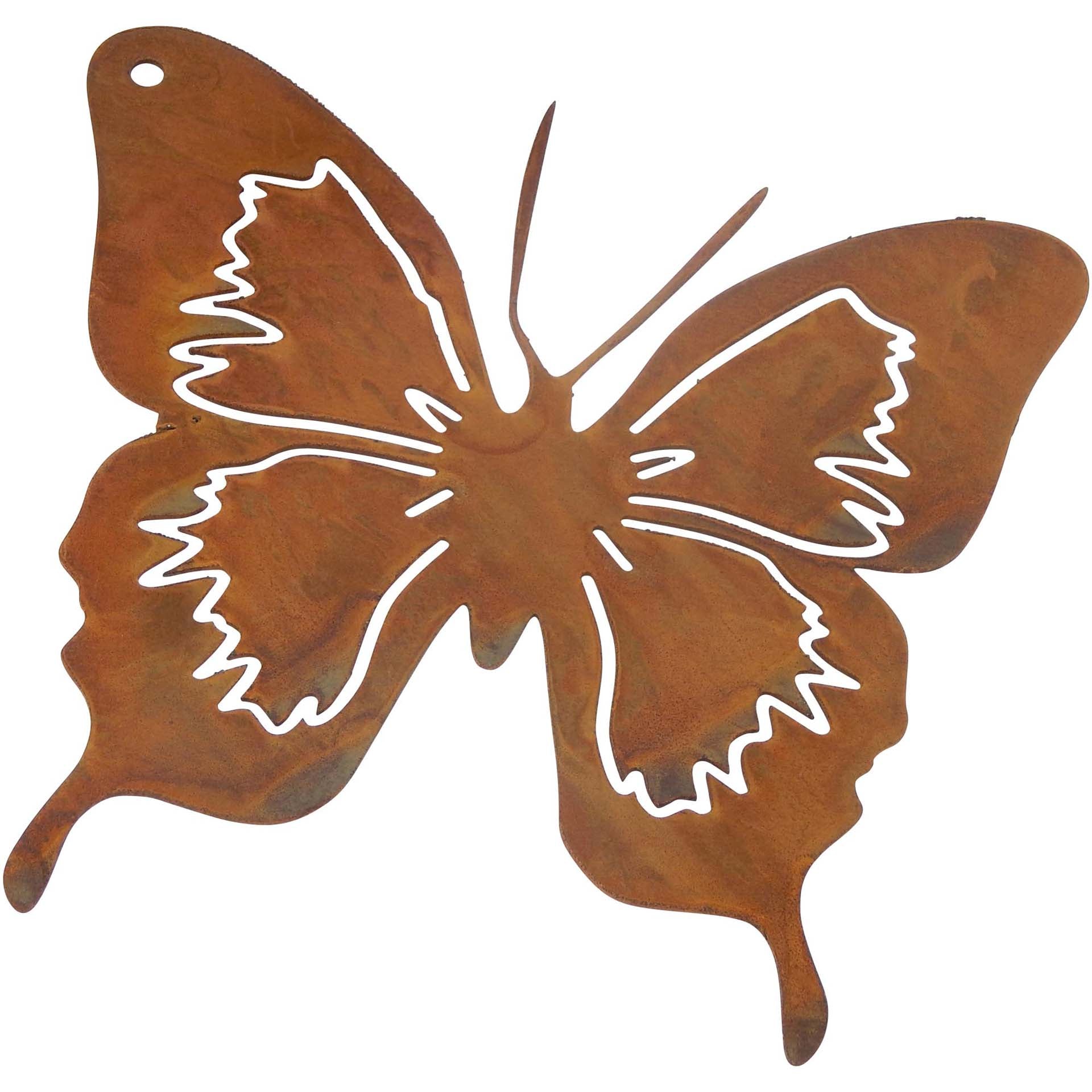 Schmetterling aus Metall zum Hängen Gr. 12 x 12 cm Default Title