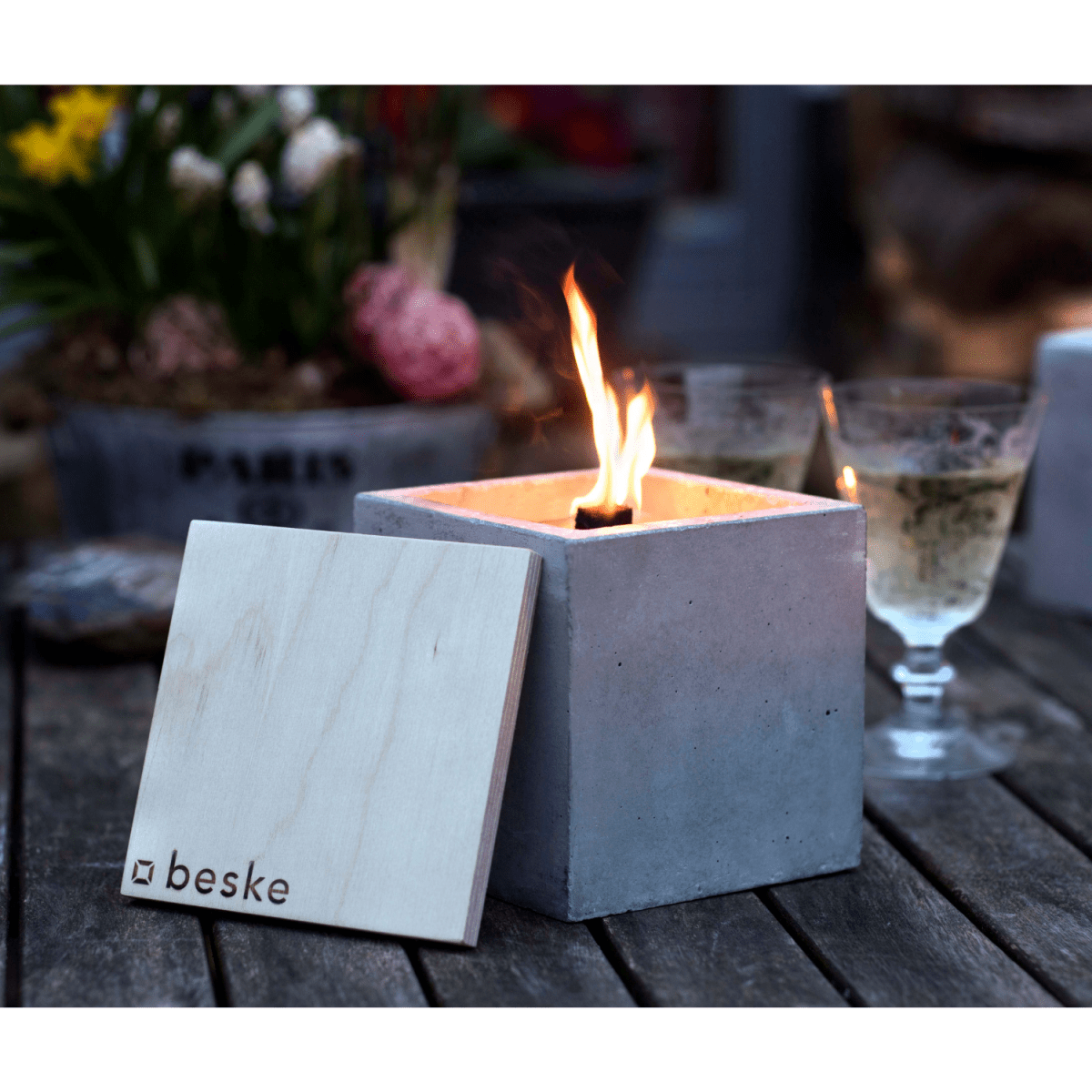 BESKE Betonfeuer 17 x 17 x 17 cm - SHW - FIRE
