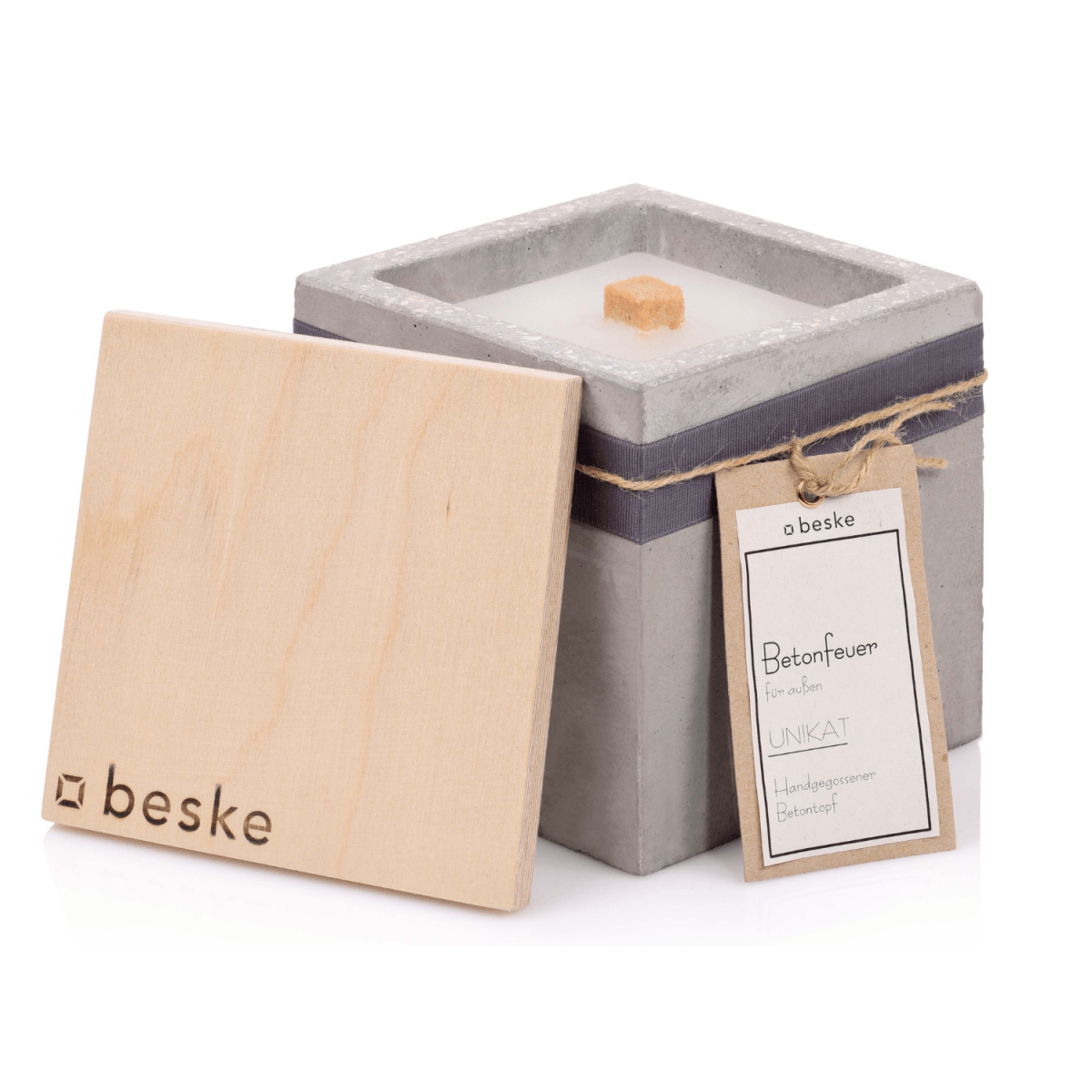 BESKE Betonfeuer 17 x 17 x 17 cm - SHW - FIRE