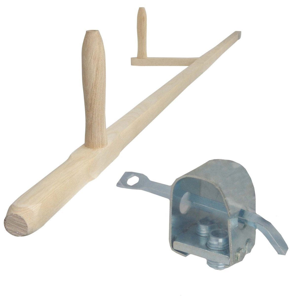 SET: SHW Holzworb Esche, 160 cm lang + Sensenring mit Schlüssel - SHW - FIRE