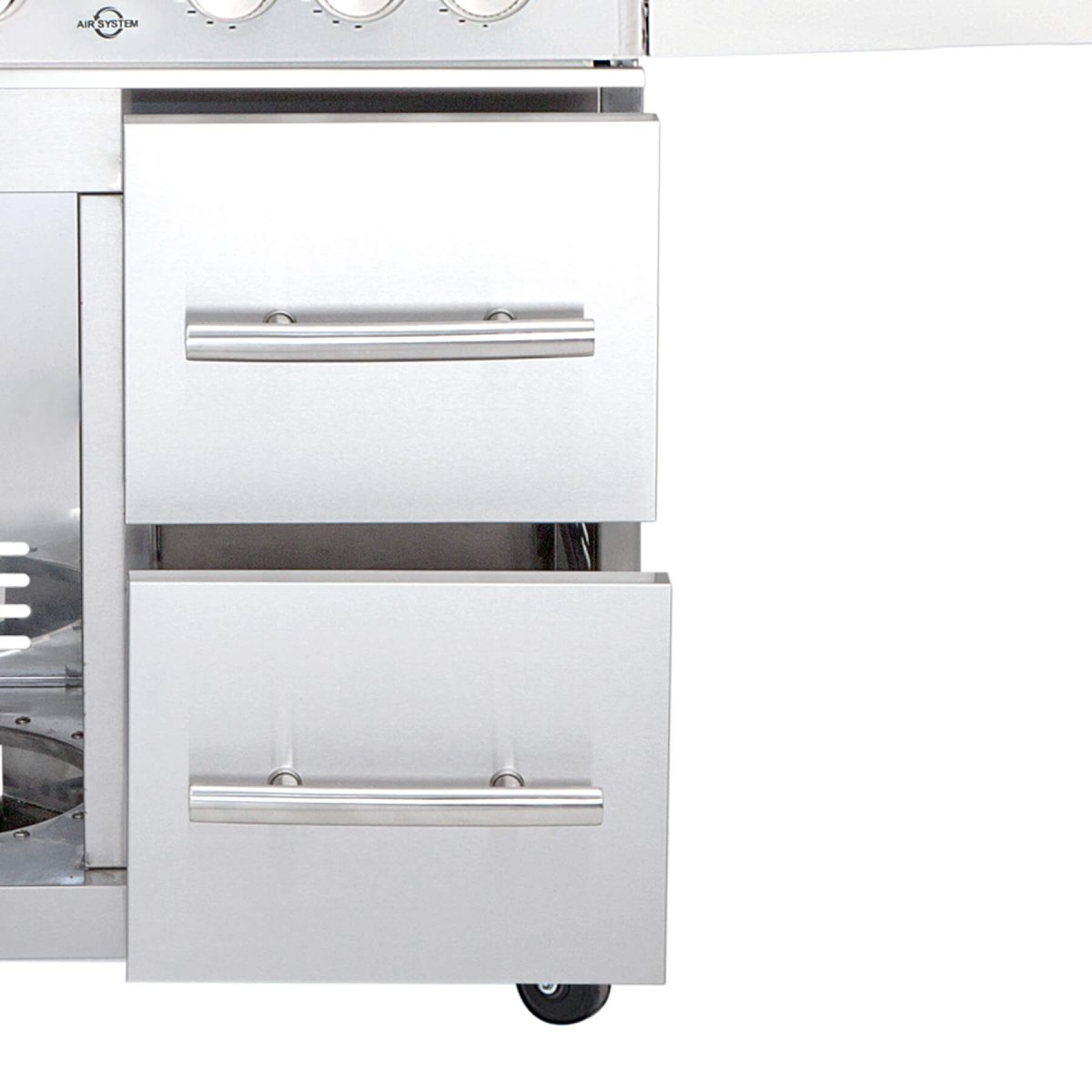ALLGRILL Schubladensystem rechts für Modular Chef L - Edelstahl - SHW - FIRE