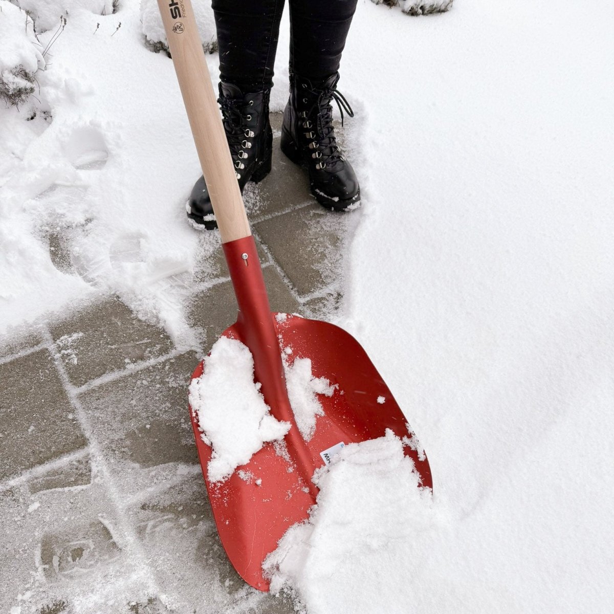 SHW Alu - Lady Schneeschieber rot eloxiert 33x32 cm - SHW - FIRE