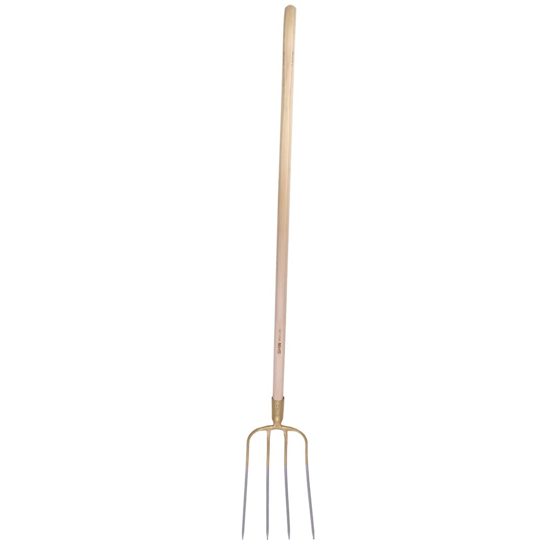 SHW Dunggabel, 4 Zinken, Gr. 31x23, mit Federdülle und Ergo - Line Buche - Pappel - Stiel - SHW - FIRE