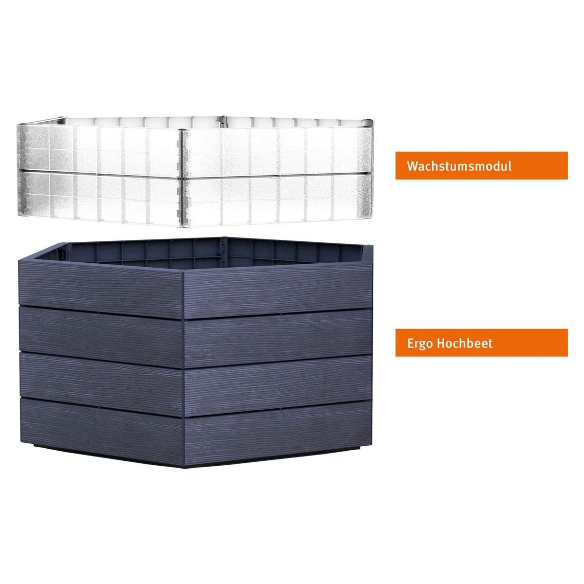 GARANTIA Hochbeet L 75 mit Wachstumsmodul & Wassersparsystem - SHW - FIRE