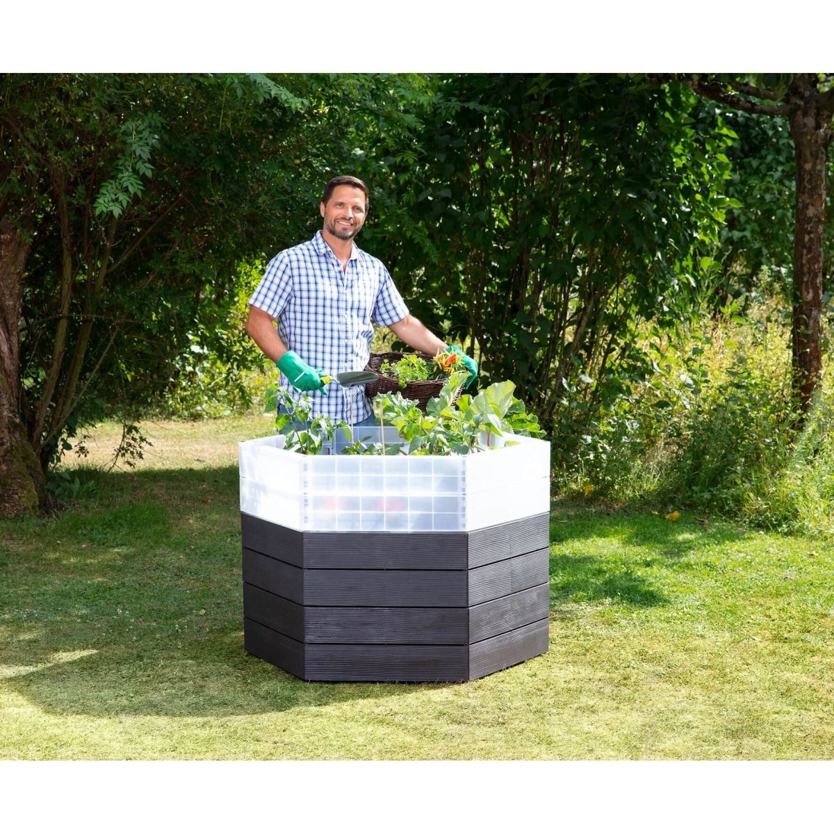 GARANTIA Hochbeet L 75 mit Wachstumsmodul & Wassersparsystem - SHW - FIRE