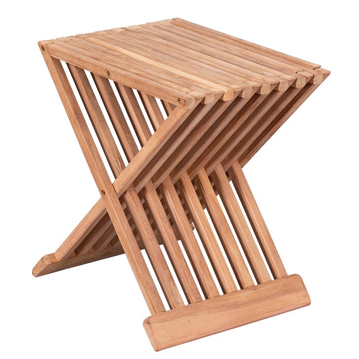 Beistelltisch / Hocker WOODIE aus Teakholz - SHW - FIRE