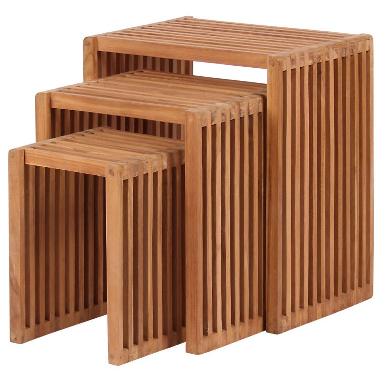 Beistelltisch WOODIE - 3er Set - SHW - FIRE