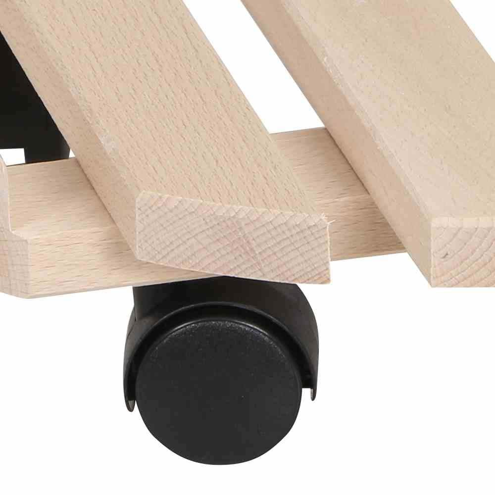 Holz - Rolluntersetzer Ø 35 cm, natur Tragkraft: 100 kg, Buchenholz - SHW - FIRE