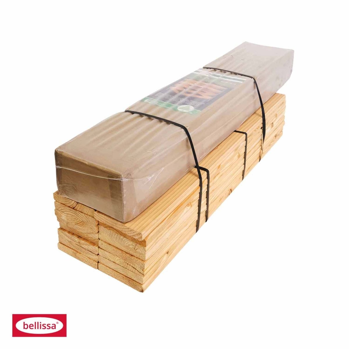 Bellissa Komposter Holz/Metall, feuerverzinkt, Gr. 90 x 90 x 90 cm - SHW - FIRE