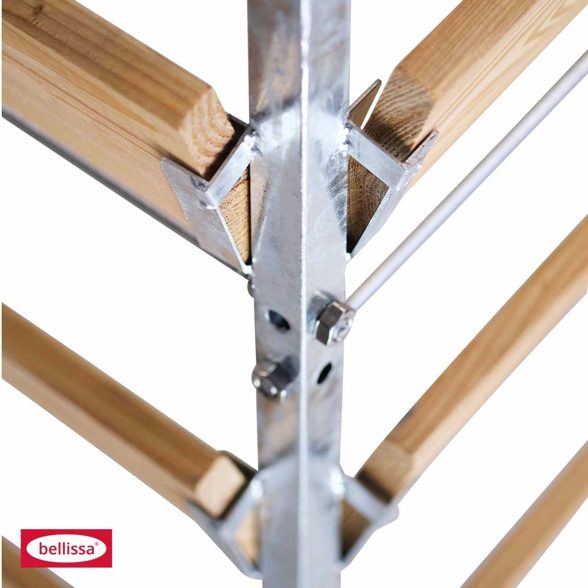 Bellissa Komposter Holz/Metall, feuerverzinkt, Gr. 90 x 90 x 90 cm - SHW - FIRE