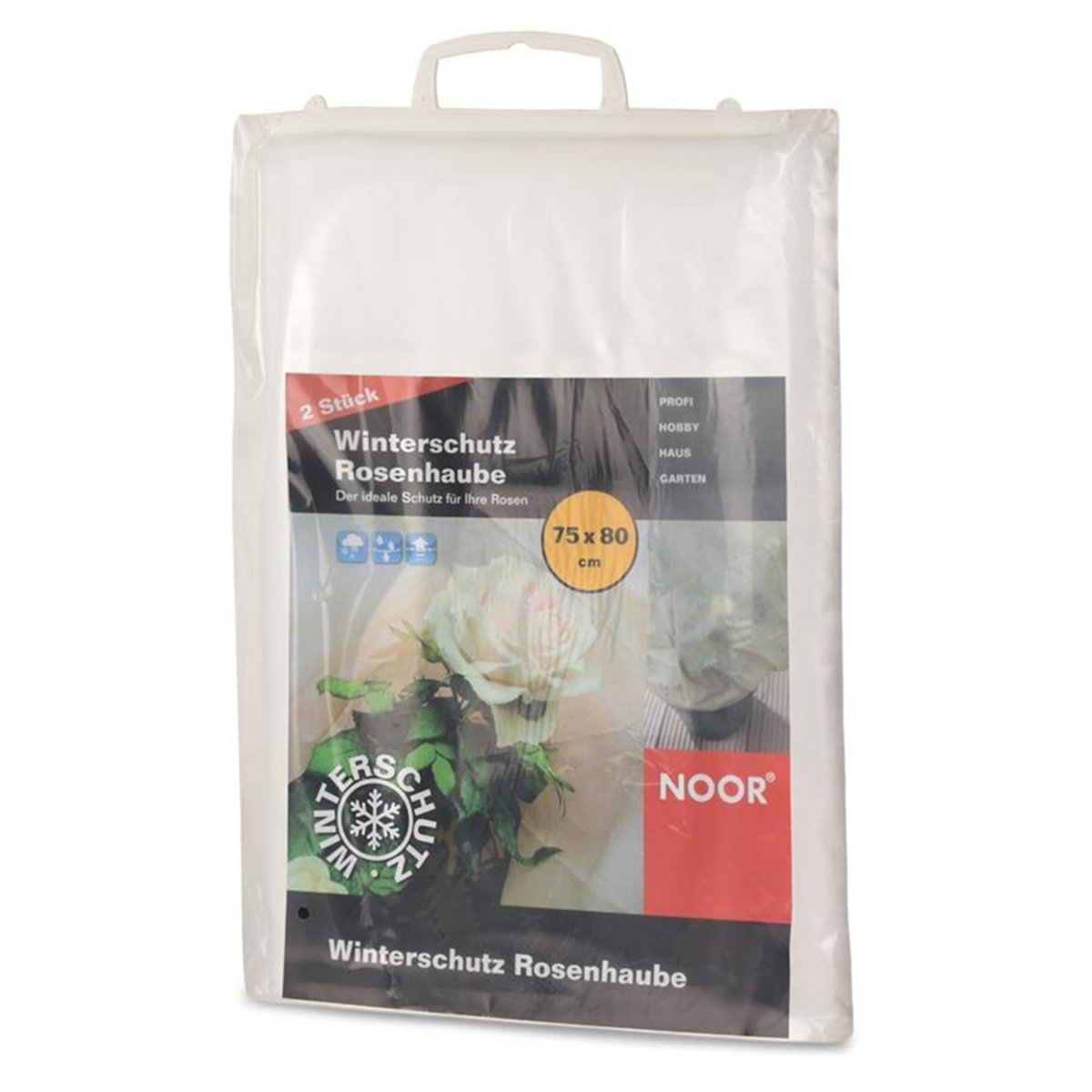 NOOR Winterschutz Rosenhaube Gr. 75 x 80 cm - weiß (2er Set) - SHW - FIRE