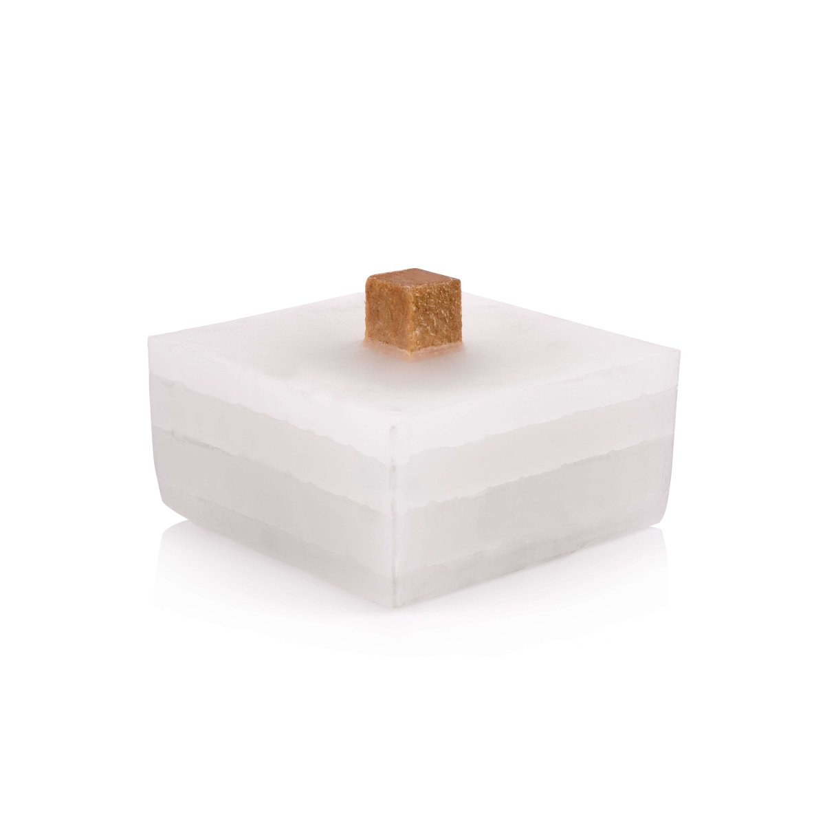 BESKE Ersatzwachs mit Docht für Betonfeuer 17x17x17 cm - SHW - FIRE