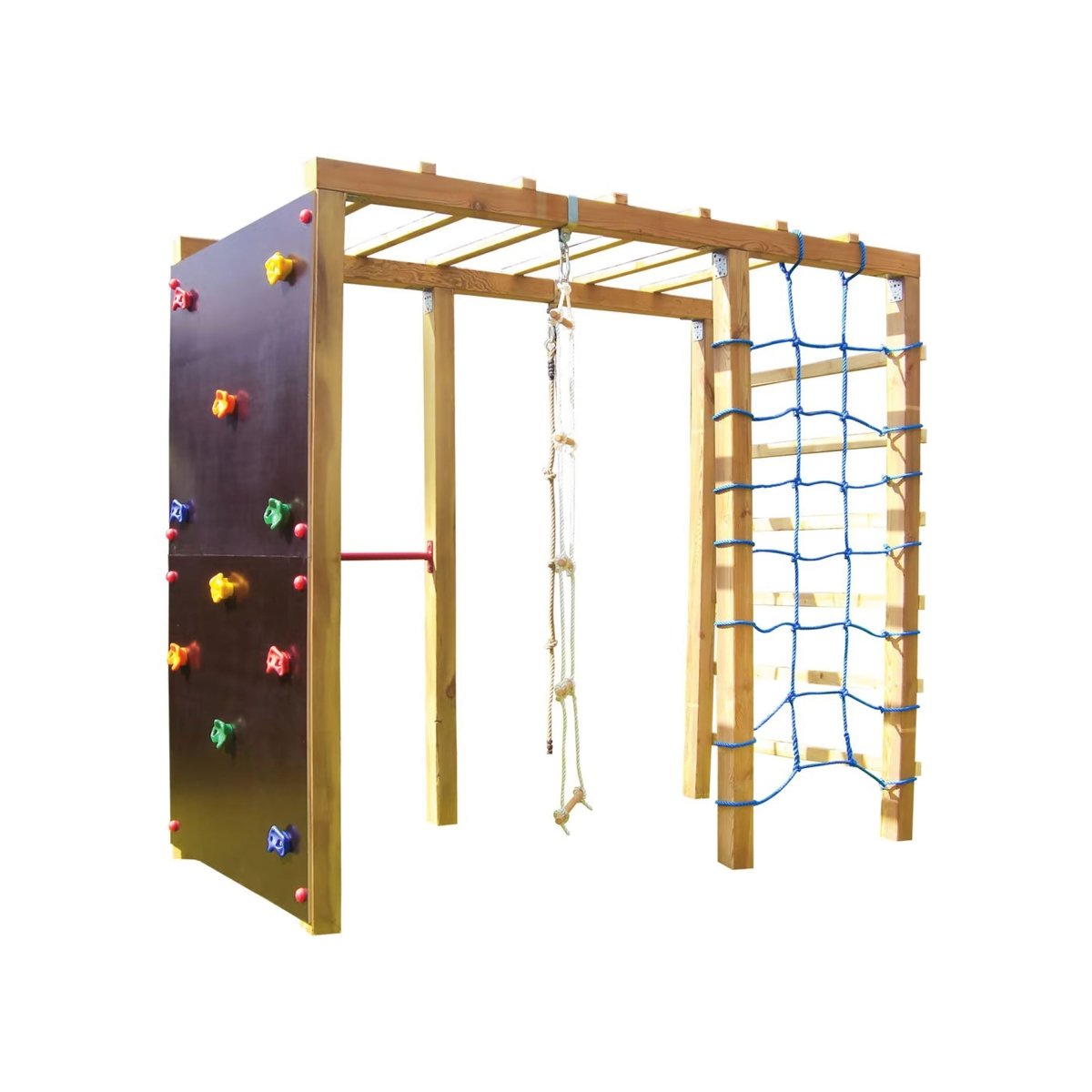 Klettergerüst XXL Gr. 240 x 120 x 210 cm - kompletter Bausatz - SHW - FIRE