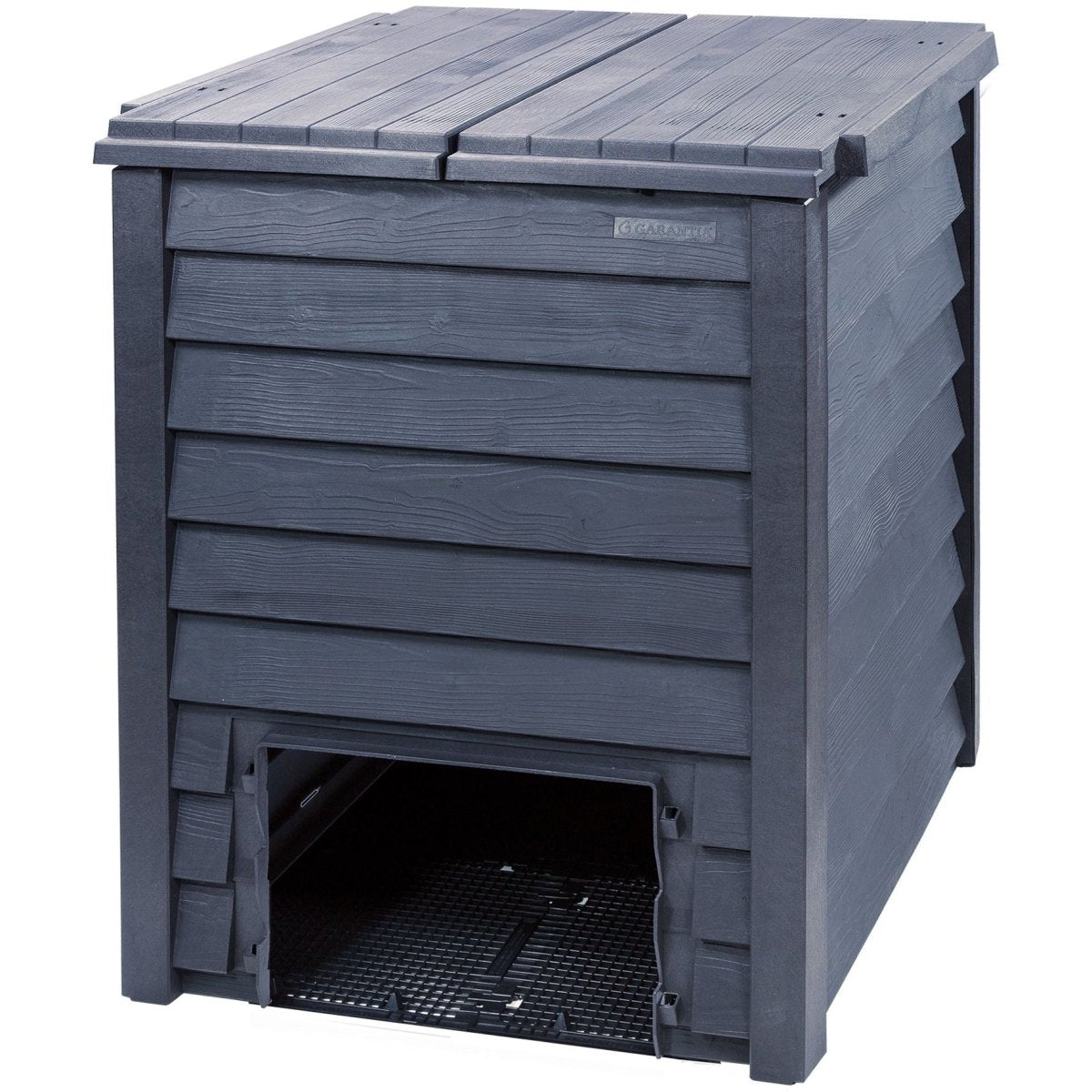 GARANTIA THERMO - WOOD Komposter inkl. Bodengitter, anthrazit - braun - SHW - FIRE